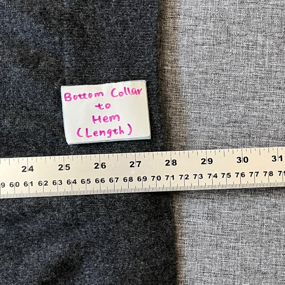 J Crew 100% Cashmere V Neck Pullover Sweater - Men's Size L - Gray - Picture 8 of 9